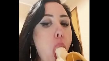 Horny Homemade Slut C On A Banana