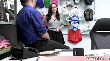 This Beautiful Brunette Milf Shoplifter Mom Offered A Real Nasty Deal