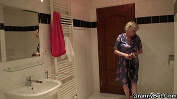 Blonde Old Granny Is Doggystyle Fucked