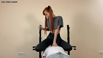 Pussy Worship In Yoga Pants By Pigtailed Stepsister Kira And Her Subby Stepbrother