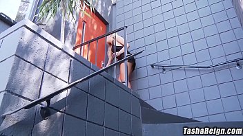 Tasha Reign Masturbates In The Shower Till Fucked Big Dick