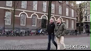 Horny Man Gets Out And Explores Amsterdam Redlight District