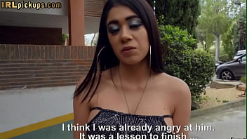 Seduced Busty Latina Sucking Big Cock Before Outdoor Sex