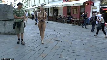 Crazy Blonde Chick Susanne Naked On Public Streets