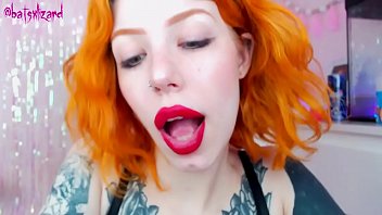 Ginger Slut Huge Cock Mouth Destroy Uglyface Asmr Blowjob Red Lipstick