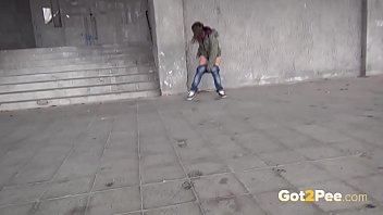 Public Pissing Leaves A Puddle