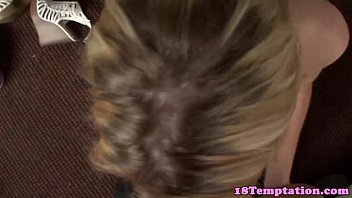 Blonde Stepsis Gives Stepbro A Footjob