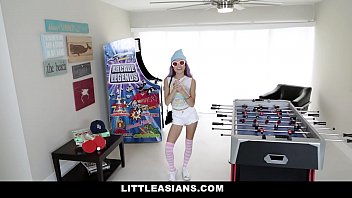 Littleasians Asian Arcade Gamer Teen Vina Sky Takes A Huge Cock
