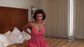 Sonya N Vibes Her Hairy Pussy On The Bed